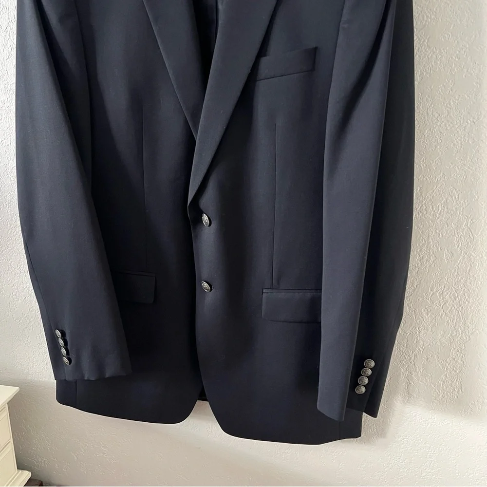 Michael Michael Kors Navy Blue Single Breasted Blazer